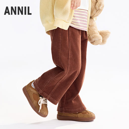 【实体店同款】女童全腰梭织长裤秋季新款安奈儿童装XG536141 商品图0