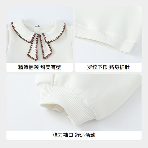 【实体店同款】女童翻领长袖卫衣秋季新款安奈儿童装XG531217 商品图4