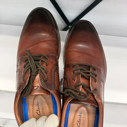 不退不换 瑕疵 鞋底磨损开胶 Clarks/其乐 男士系带休闲商务皮鞋 商品图1