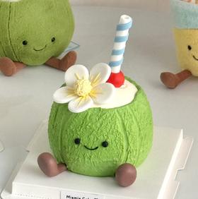 【臻品系列】---半翻糖【小椰子】蛋糕