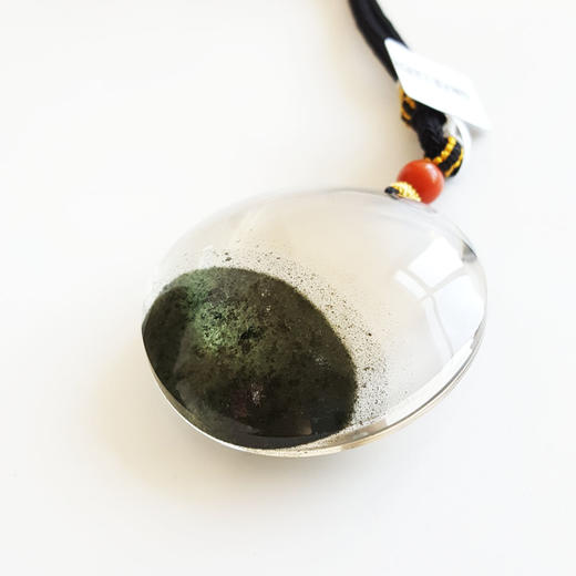 【天然正品】天然绿幽灵聚宝盆（财源广进）水晶车挂手把件55.5*54.8*19.5MM（皆取最大值）中性款现售价：880特价！170725NJ05 商品图4