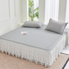 多喜爱 凉豆豆床裙三件套 丽斯(白/灰) 【凉感值0.28超国标86%】 【A类面料】【有效抗菌】【38cm床裙】【可水洗机洗】【柔软可折叠】按摩颗粒加厚三明治结构 商品缩略图6
