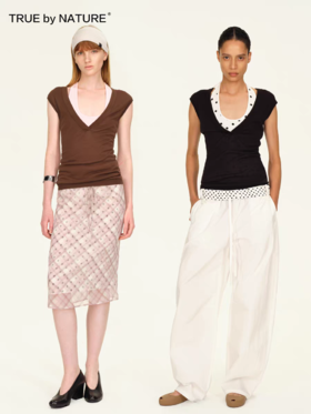 TRUE by NATURE/25SUB10/吊带背心女真两件小众上衣