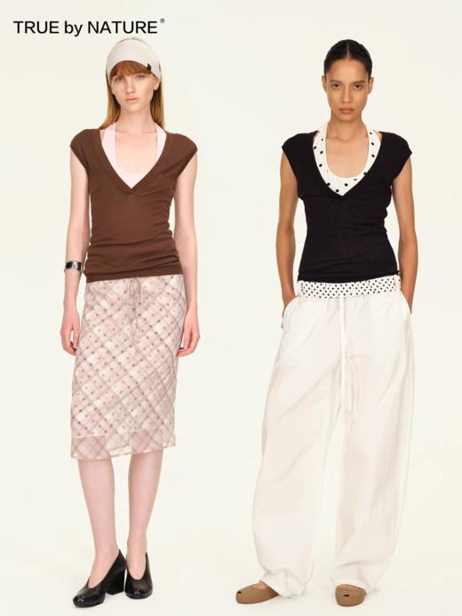 TRUE by NATURE/25SUB10/吊带背心女真两件小众上衣 商品图0