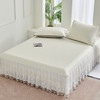多喜爱 凉豆豆床裙三件套 丽斯(白/灰) 【凉感值0.28超国标86%】 【A类面料】【有效抗菌】【38cm床裙】【可水洗机洗】【柔软可折叠】按摩颗粒加厚三明治结构 商品缩略图1