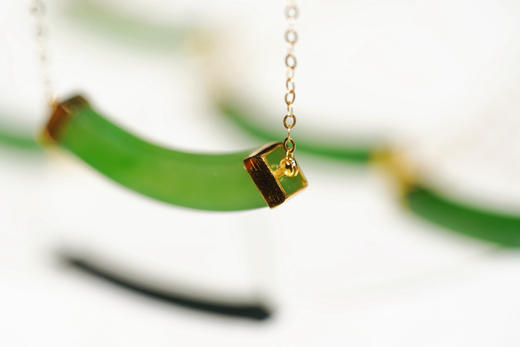 18k金镶嵌｜老坑碧玉smile 商品图3