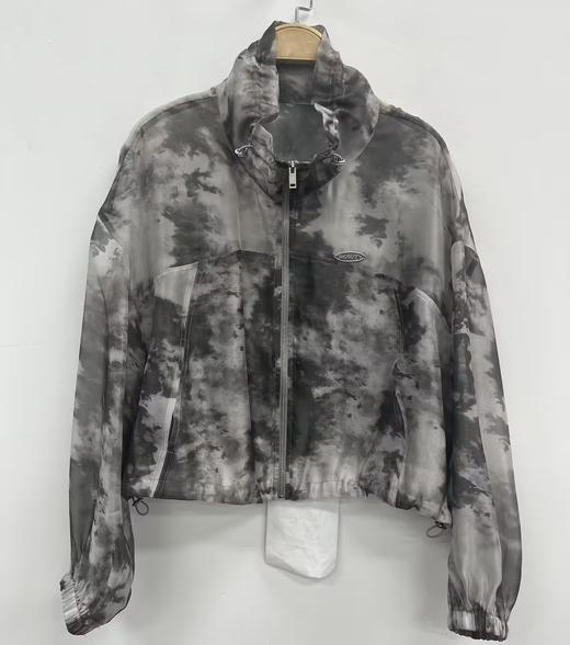 MZ立领晕染抽绳风衣外套（灰） 夏季 152090080321 商品图0