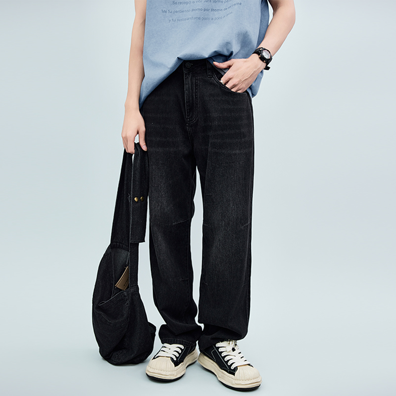 【新品上新】HX 夏季水洗直筒牛仔长裤宽松C201520048101