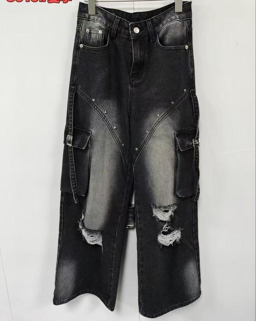 N破洞牛仔裤50106夏季039102222577 商品图1