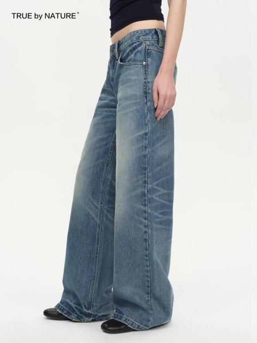 TRUE by NATURE/25SPN02/低腰牛仔裤女直筒长裤 商品图4