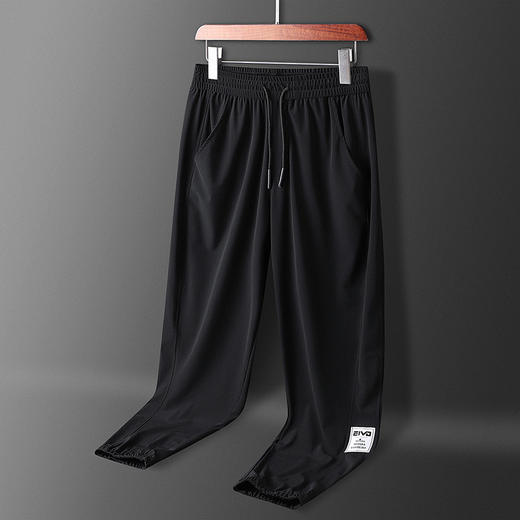 【超大码】【DH】大依优型大码冰丝裤休闲宽松薄款速干垂感运动裤束脚加肥加大码九分300斤 商品图4