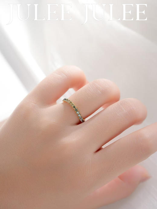 JULEE JULEE茱俪珠宝 18K玫瑰金精切蓝宝石戒指 商品图10