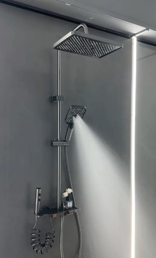 5947 艾斯全铜四档花洒-枪灰 商品图5