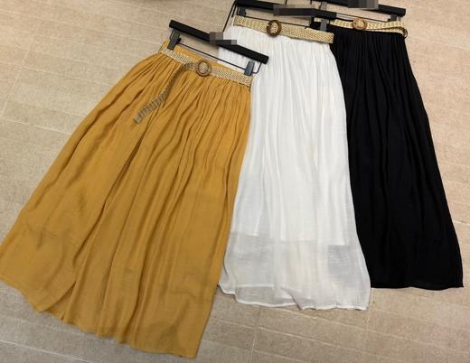 【门店同款】ENJOY夏季“假日漫寻”配腰带长半裙 163751124 商品图0