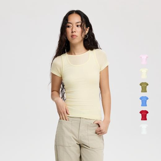 oneup羊毛插肩短袖 商品图0