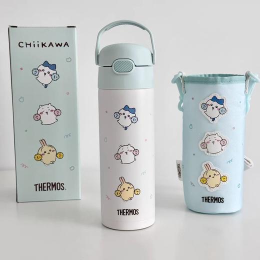 (5个起少3元)THEMOS膳魔师吸管保温杯500ml吉伊卡哇薄荷绿 商品图0