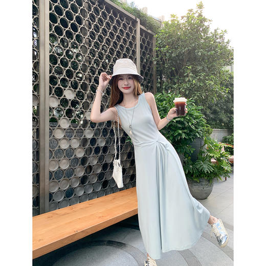 【169元任选2件】最后一波现货！韩系蓝色背心连衣裙 商品图1