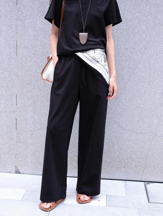 723-5 小禾渠道货 飞机装 套装 大长腿长裤 垂坠阔腿裤 显瘦显瘦显瘦 商品图0