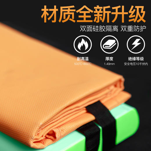 【森哥优选】灭火毯 消防专用 认证厨房家庭用玻璃纤维硅胶火灾逃生防火毯 商品图3