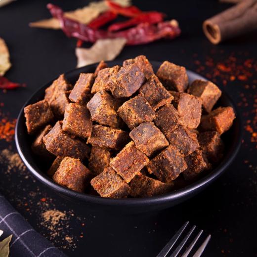 【牦牛肉粒】40g 90g 150g糖果牦牛肉干（五香、香辣、咖喱、孜然）西北骄零食牦牛肉原切香辣糖果装青海西藏清真官方特产 商品图1