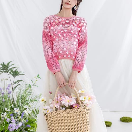 苏苏姐家锦鳞罩衫手工diy编织蕾丝线毛线团自制衣服材料包 商品图1