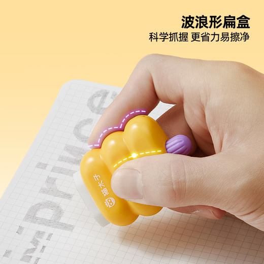 猫太子防丢静音旋转橡皮铅笔橡皮擦小学生专用无屑超干净幼儿园无毒素描六角擦字成线条一年级学习用品高颜值橡皮 商品图4