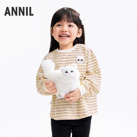 【实体店同款】女童圆领长袖上衣秋季新款安奈儿童装XG531218