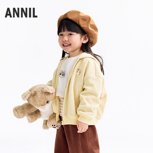 【实体店同款】女童针织外套秋季新款安奈儿童装XG535221 商品图1