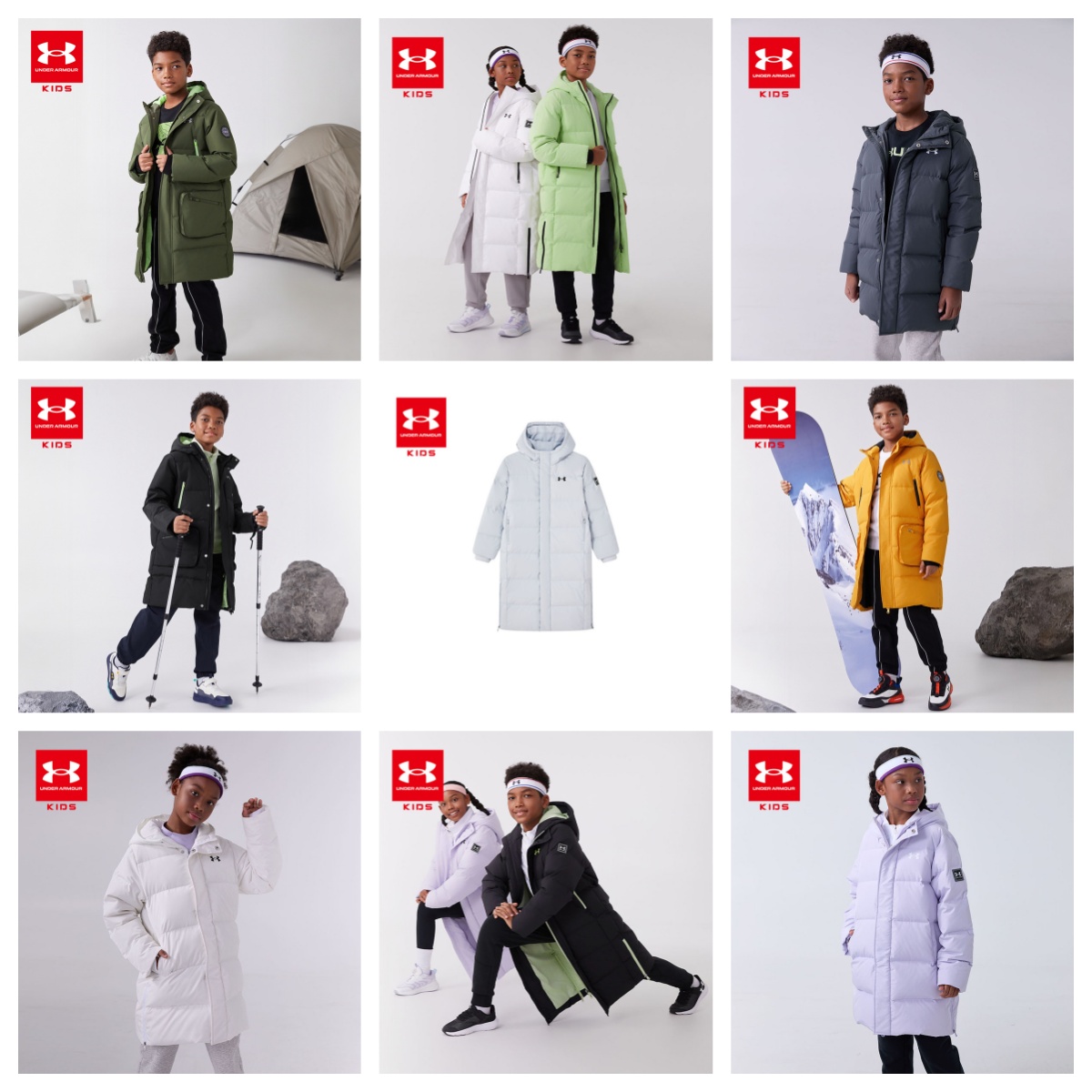 【12月-特惠福利】Under Armour安德玛儿童中长款羽绒服244106131/244206171/244106189超低折扣