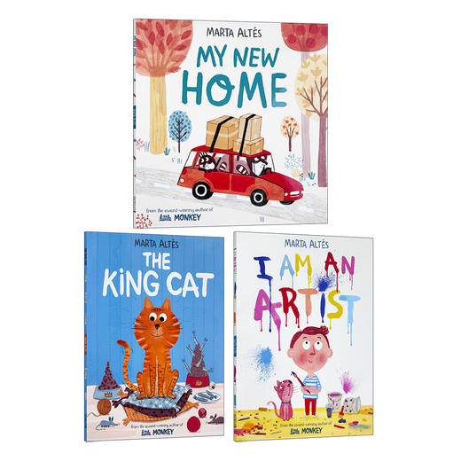 小小艺术家 我的新家 猫王 英文原版 I Am An Artist My New Home The King Cat 玛塔艾德丝绘本作品3册 儿童英语启蒙书籍 英文版 商品图0