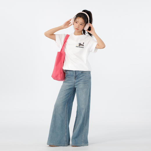 情侣款短袖基本款男女同款T恤纪念日百货门店同款163299078 商品图3