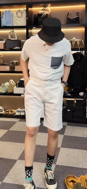 纯色休闲百搭短裤 商品图0