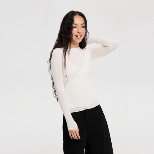 oneup羊毛v领吊带 商品图2