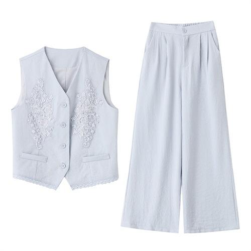 重工艺气质精美别致，绝色套裤两件套HR-HMQY137 商品图4