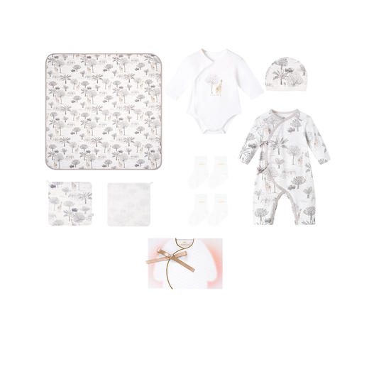 英氏婴儿礼盒高档新生儿衣服宝宝出生礼物新生套装送礼满月8件套 商品图4