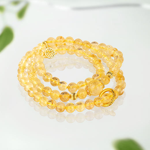 金六福吉祥晨曦之光黄水晶手串JLFJSC0337★ 商品图6