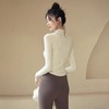 跃牌【轻匀系列】瑜伽服长袖女立领半拉链修身运动上衣t恤薄款透气健身服CX639 商品缩略图2