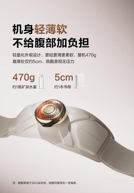 SKG 健腹仪腰带Q7甩脂机腰腹部燃脂神器瘦肚子抖抖机懒人腰部家用 商品图0