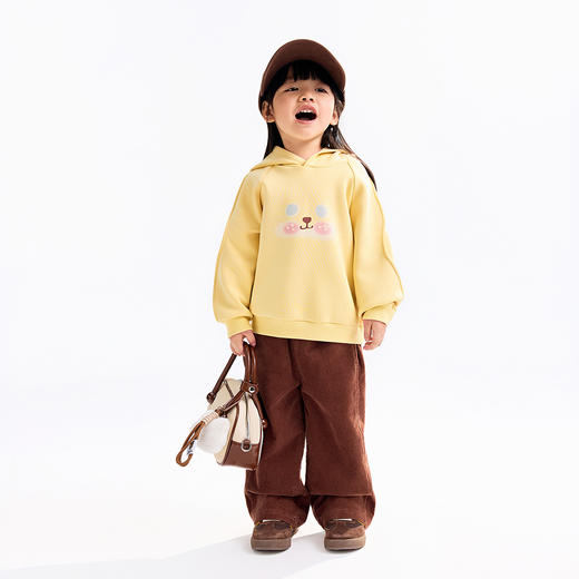 【实体店同款】女童带帽长袖卫衣秋季新款安奈儿童装XG531206 商品图3
