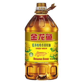 金龙鱼 食用油【保真菜籽油】非转基因 特香低芥酸菜籽油6.18L 商品图4