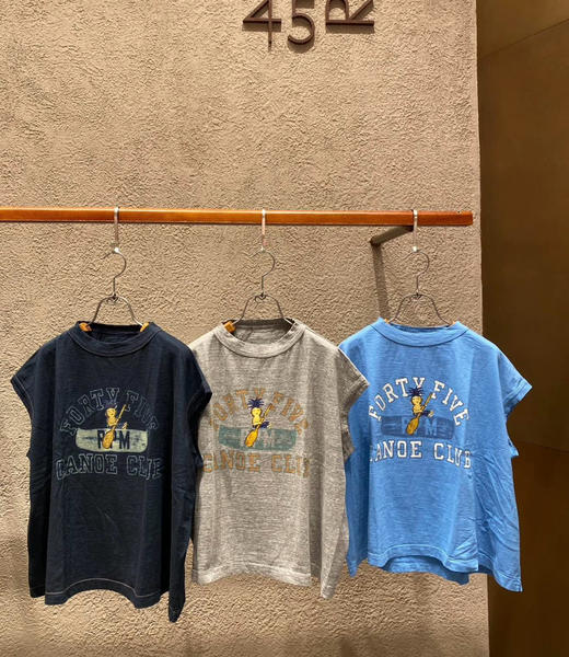 45R花朵/船桨小人印花无袖背心 商品图10