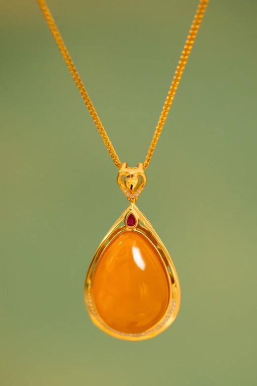 7天内发货，带权威检测证书💖【天然俄料蜜蜡】3款吊坠、3款戒指，戒圈开口可调节，金属为S925银镀18K金，聚会必备，搭配吸睛，挑选的均匀成色分享~ 商品图4