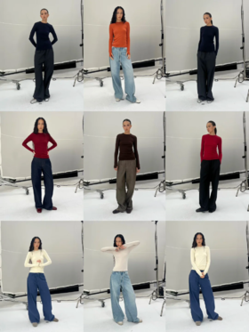 FittingCheck｜新品兔毛圆领长袖