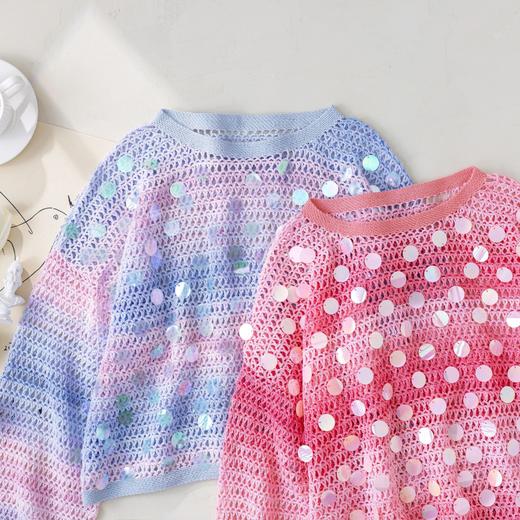 苏苏姐家锦鳞罩衫手工diy编织蕾丝线毛线团自制衣服材料包 商品图2