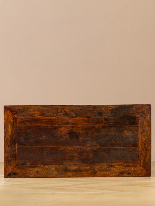 明	黄花梨束腰罗锅枨马蹄腿半桌 商品图3