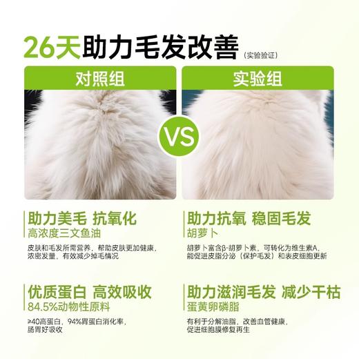 耐威克鲜肉无谷猫粮【美毛和减少掉毛】鱼油+鲜鸡肉配方 商品图4