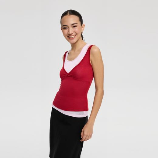 oneup羊毛v领吊带 商品图1