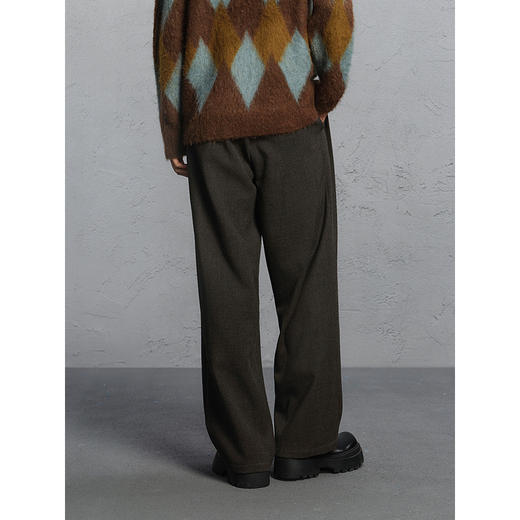 GXG男装 全毛精纺西裤通勤休闲裤男裤 G24X024125 商品图4