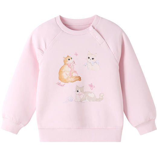 【实体店同款】女童圆领长袖卫衣秋季新款安奈儿童装XG531205 商品图6