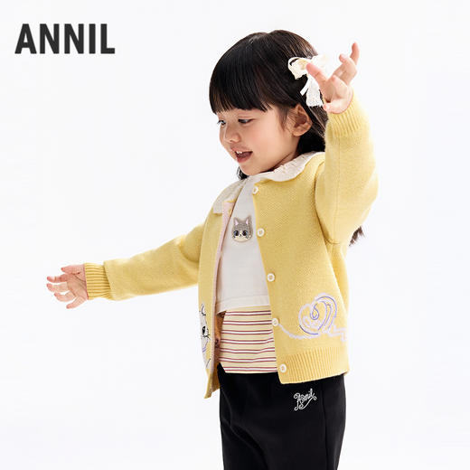 【实体店同款】女童开衫秋季新款安奈儿童装XG534118 商品图2